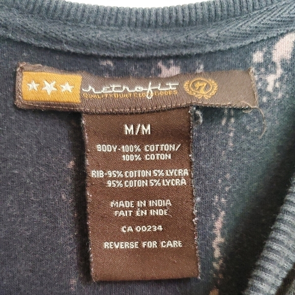 Retrofit Men's Grunge T-shirt, Size M - Picture 4 of 12